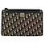 Borsa a tracolla Christian Dior Trotter Canvas Navy Gold Auth BA13143 D'oro Blu navy - vista 13