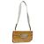 Borsa a tracolla PRADA in pelle vernice Giallo Argento Auth 180190