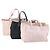 CHANEL Neue Travel Line Tote Bag Nylon 3 Set Pink Schwarz CC Authentisch ti3919