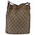 Borsa GUCCI GG Supreme Web Sherry Line PVC Beige Oro 41 02 034 Auth 181983 D'oro - vista 2