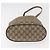 Borsa GUCCI GG Supreme Web Sherry Line PVC Beige Oro 41 02 034 Auth 181983 D'oro - vista 5