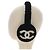 CHANEL COCO Paraorecchie in Tessuto e Lana Nero Bianco CC Autentico yk20385SAV - vista 4