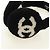 CHANEL COCO Paraorecchie in Tessuto e Lana Nero Bianco CC Autentico yk20385SAV - vista 8