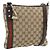 Borsa a tracolla GUCCI GG Canvas Web Sherry Line Beige Oro Rosso 144388 Auth 182113A D'oro