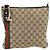 Borsa a tracolla GUCCI GG Canvas Web Sherry Line Beige Oro Rosso 144388 Auth 182113A D'oro - vista 13