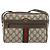 Borsa GUCCI GG Supreme Web Sherry Line PVC Beige Oro 56 02 004 Auth 181982 D'oro - vista 13