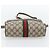 Borsa GUCCI GG Supreme Web Sherry Line PVC Beige Oro 56 02 004 Auth 181982 D'oro - vista 5