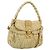 Bolsa Miu Miu Matelasse de couro 2way Yellow Gold Auth 182016V Dourado Amarelo