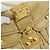 Bolsa Miu Miu Matelasse de couro 2way Yellow Gold Auth 182016V Dourado Amarelo - vista 19