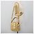 Bolsa Miu Miu Matelasse de couro 2way Yellow Gold Auth 182016V Dourado Amarelo - vista 26