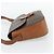 Céline Borsa a Spalla CELINE Macadam Canvas PVC Pelle Marrone Oro Auth ka4468 D'oro - vista 3