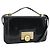 Borsa a tracolla BOTTEGA VENETA in pelle nera e oro Auth ka4471 Nero D'oro