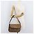 Borsa a Spalla Christian Dior Trotter Canvas Beige Oro Auth 182811 D'oro - vista 24