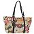 Borsa Tote FENDI Zucchino Canvas Multicolor Oro Auth 181617SAV Multicolore D'oro