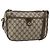 GUCCI GG Supreme Web Sherry Line Tasche PVC Beige Gold 89 02 077 Auth BA13151 Golden