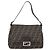 FENDI Zucca Canvas Mamma Baguette Borsa a Spalla Nero Marrone Auth 181898V - vista 13