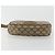 Clutch GUCCI GG Supreme Web Sherry Line in PVC Beige Oro 89 01 034 Auth 180063 D'oro - vista 6