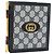 GUCCI GG Supreme Picture Frames PVC Navy Auth 181781 Navy blue