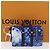 LOUIS VUITTON Monogram Bandana Porte Cles Pouch Bag Charm MP3337 Auth 167351SM Bianco Blu - vista 12