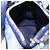 LOUIS VUITTON Monogram Bandana Porte Cles Pouch Bag Charm MP3337 Auth 167351SM Bianco Blu - vista 20