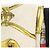 Hermès HERMES Carré 90 Sciarpa "ETRIERS" Seta Oro Autentico 182548M D'oro - vista 11