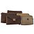 Céline Clutch CELINE in tela Macadam PVC e pelle 5 Set Marrone Beige Auth 180889
