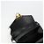 Bolsa Salvatore Ferragamo Gancini de Couro 2way Preto Ouro Auth 181422A Dourado - vista 10