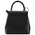 Bolsa Salvatore Ferragamo Gancini de Couro 2way Preto Ouro Auth 181422A Dourado - vista 2