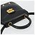 Bolsa Salvatore Ferragamo Gancini de Couro 2way Preto Ouro Auth 181422A Dourado - vista 6