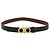 Cinturón reversible Salvatore Ferragamo Gancini de cuero 37.8" Black Auth 181581A Negro Dorado