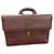 Gianni Versace Porte-documents en cuir marron Medusa - vue 5