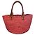Borsa a mano Balenciaga in rafia rosa e pelle marrone - vista 4