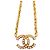 Chanel CC Gold-Plated Crystal Pendant Necklace - view 4