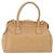 Prada Madras Cerniera Doctor Leather Small Beige - vista 2