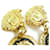 Versace Orecchini a clip Medusa Nero D'oro  - vista 3