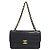 Borsa a tracolla Chanel in pelle nera Nero