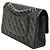 Borsa a Spalla Chanel Matelassé 25 Coco Mark Double Flap Chain Nero - vista 2