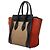 Céline Borsa Tote Celine Luggage Micro Shopper Nero Beige Arancione - vista 2