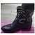Isabel Marant Stivaletti Cowboy in pelle nera con borchie Nero - vista 7