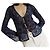 Autre Marque Musier Paris Top de encaje transparente Navy Floral Burnout Azul oscuro - vista 2