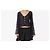 Autre Marque Musier Paris Top de encaje transparente Navy Floral Burnout Azul oscuro - vista 9