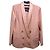 Blazer rosa pálido Balmain de doble botonadura