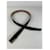 Yves Saint Laurent Ceinture en cuir vintage Saint Laurent noir beige argent  - vue 6