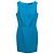 Ärmelloses Dolce & Gabbana Mini-Cocktailkleid in Türkis Blau