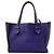 Tote reversibile Brégancon in pelle di vitello viola Moreau Paris Porpora - vista 2