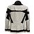 Chaqueta de Tweed de Verano Sacai White / Black Blanco - vista 2