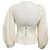 Top de sarga de seda marfil con mangas abullonadas Gabriela Hearst Beige - vista 3