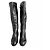 Timeless Chanel Turnlock Leder Flache Boots 39 Schwarz - Ansicht 2