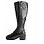 Timeless Chanel Turnlock Leder Flache Boots 39 Schwarz - Ansicht 5