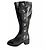 Timeless Chanel Turnlock Leder Flache Boots 39 Schwarz - Ansicht 6